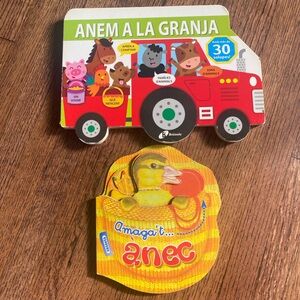Used toddler books x 6 Spanish Catalan